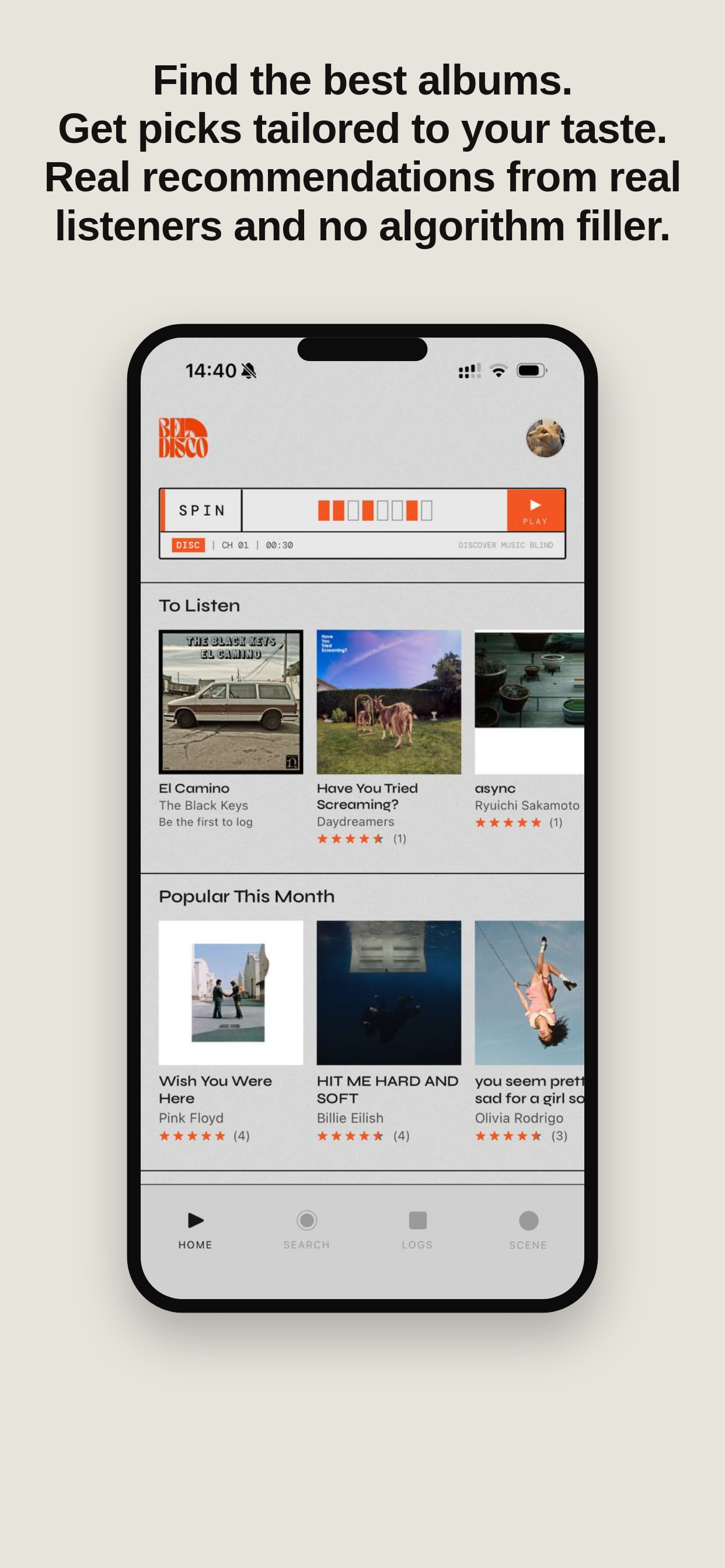 Discover music with Spin